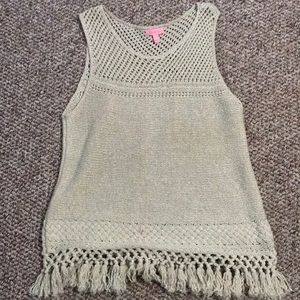 Lilly Pulitzer sleeveless sweater top size large